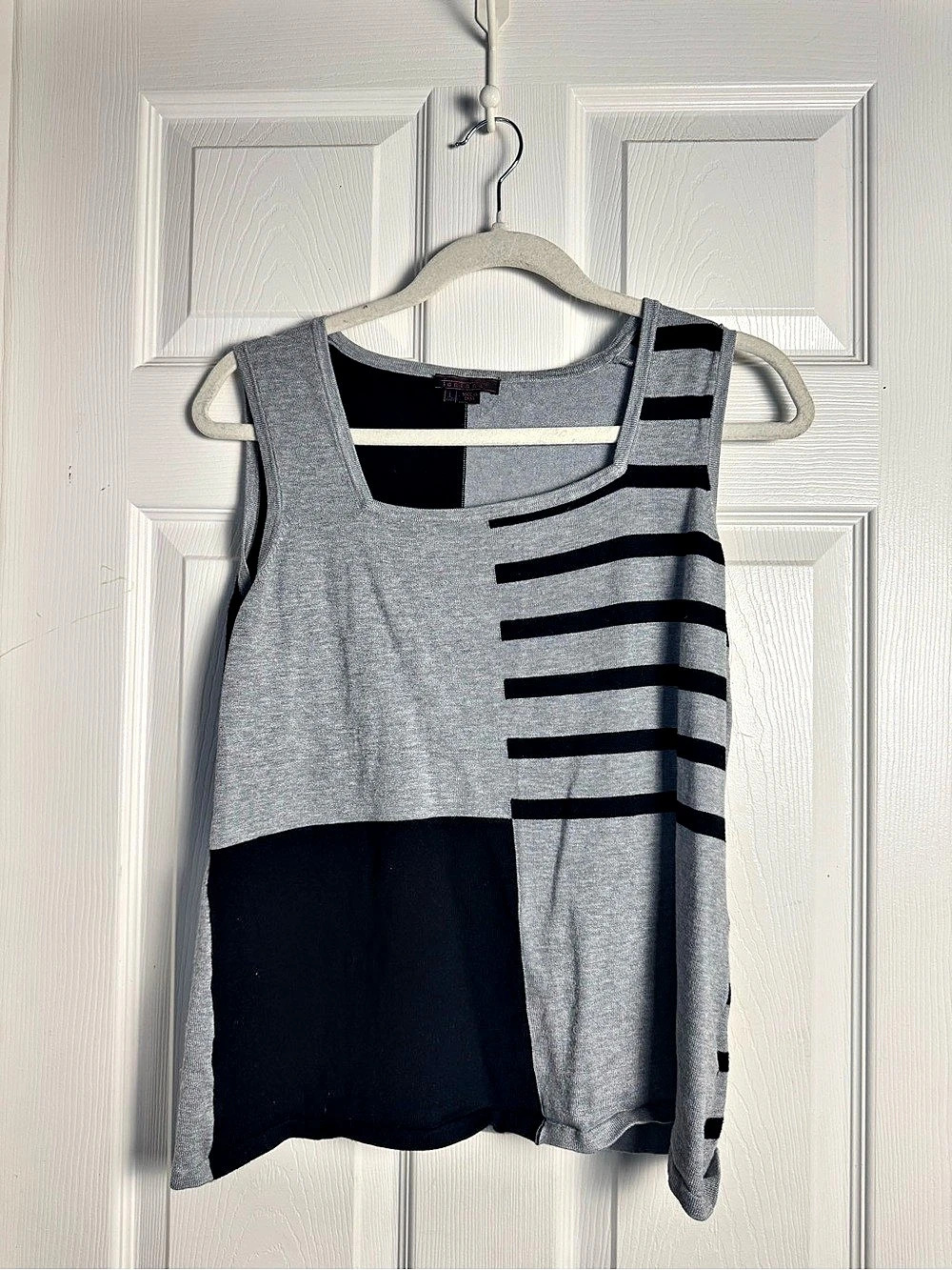Fontana Women's Striped Color Block Tank Top Size Large